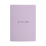 Purple get shit done notebook