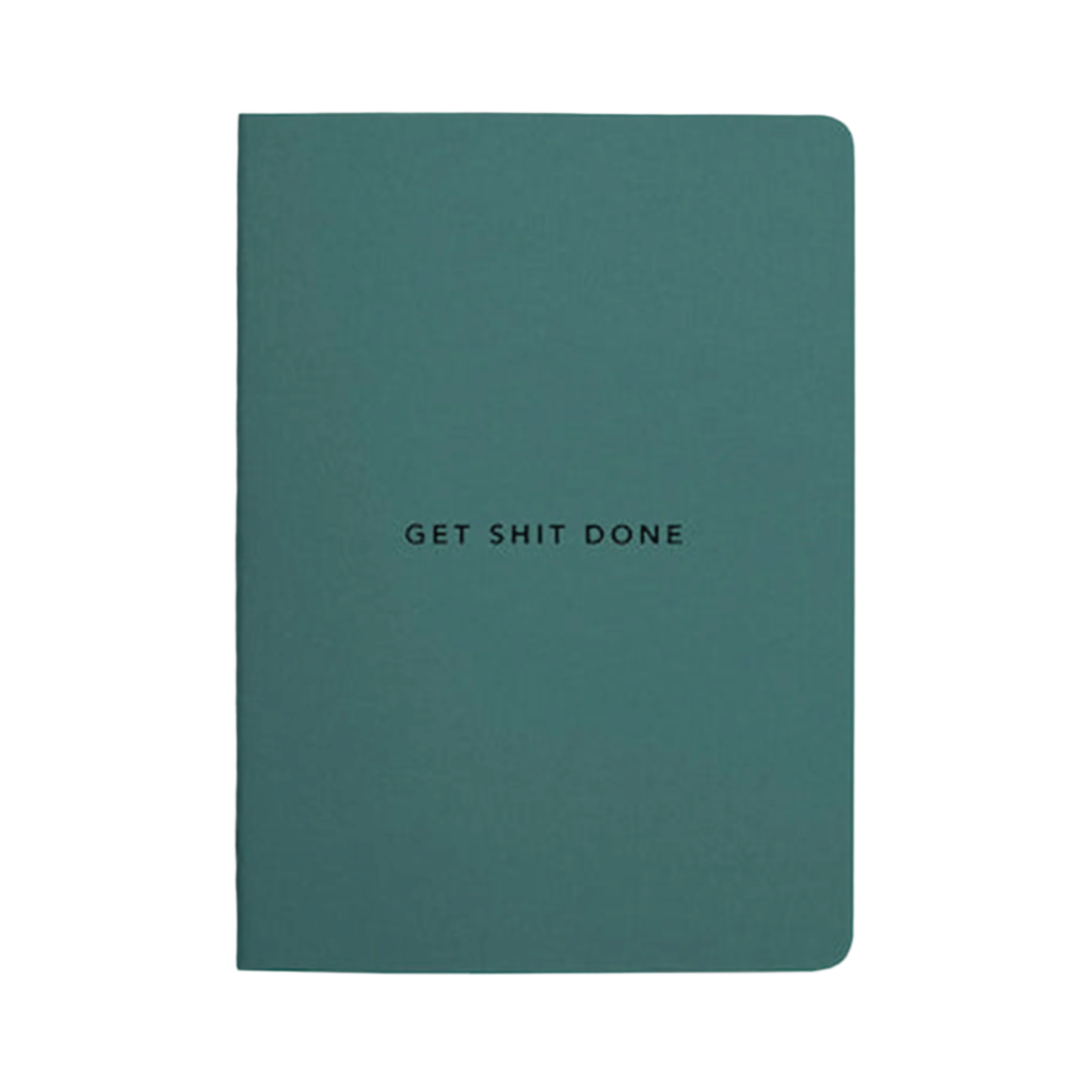 Teal get shit done notebook