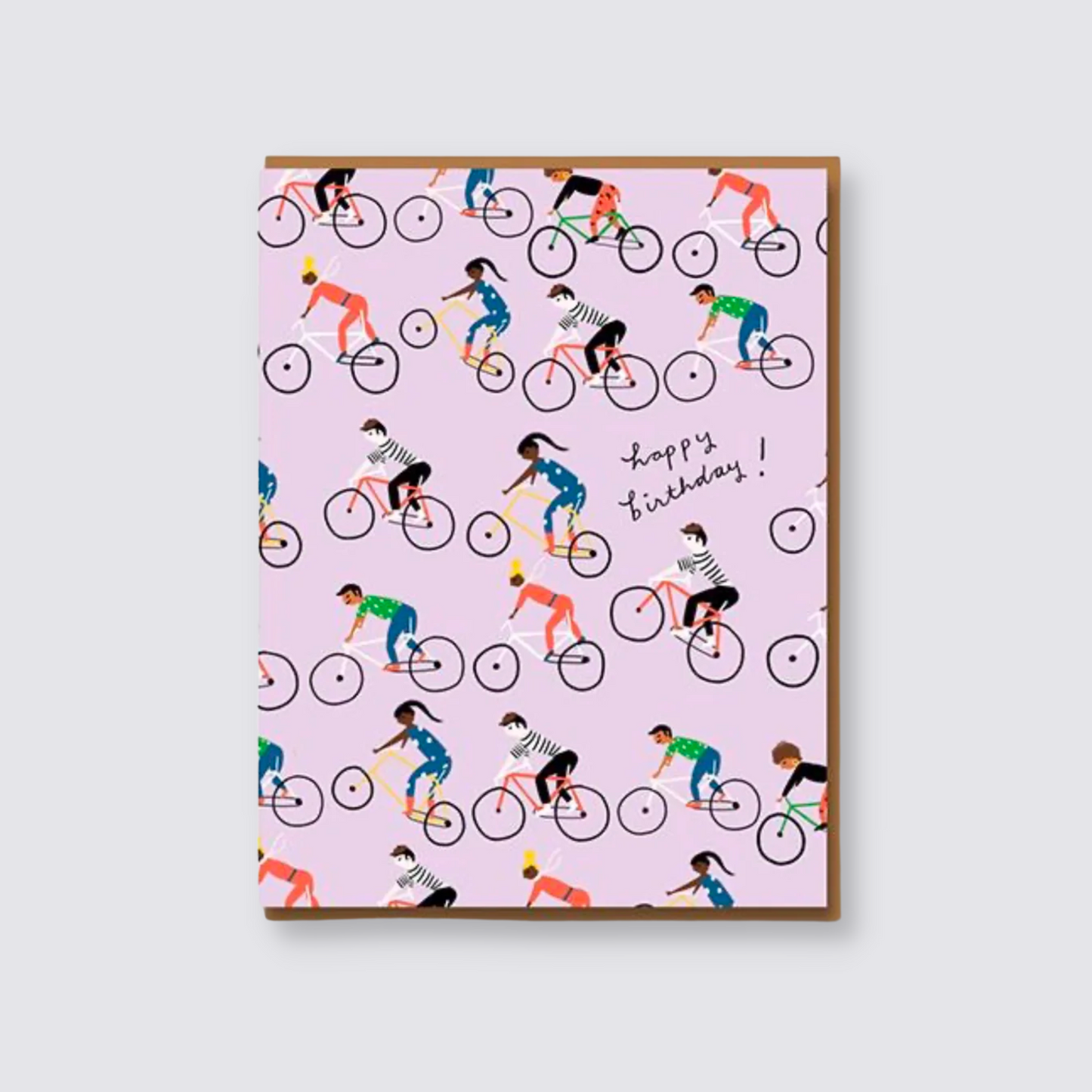 Girl Cyclist Birthday Card