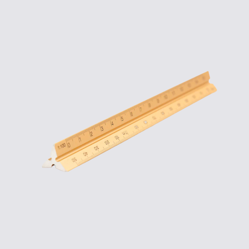 gold triangle ruler