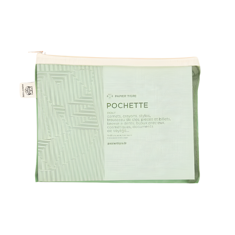 Medium Mesh Pouch Pencil Case Yellow
