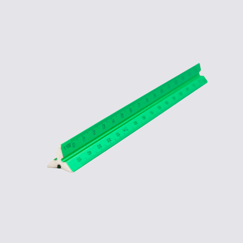 green scale ruler