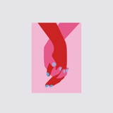 dicky bird pinks hands card