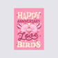 Love Birds Anniversary Card