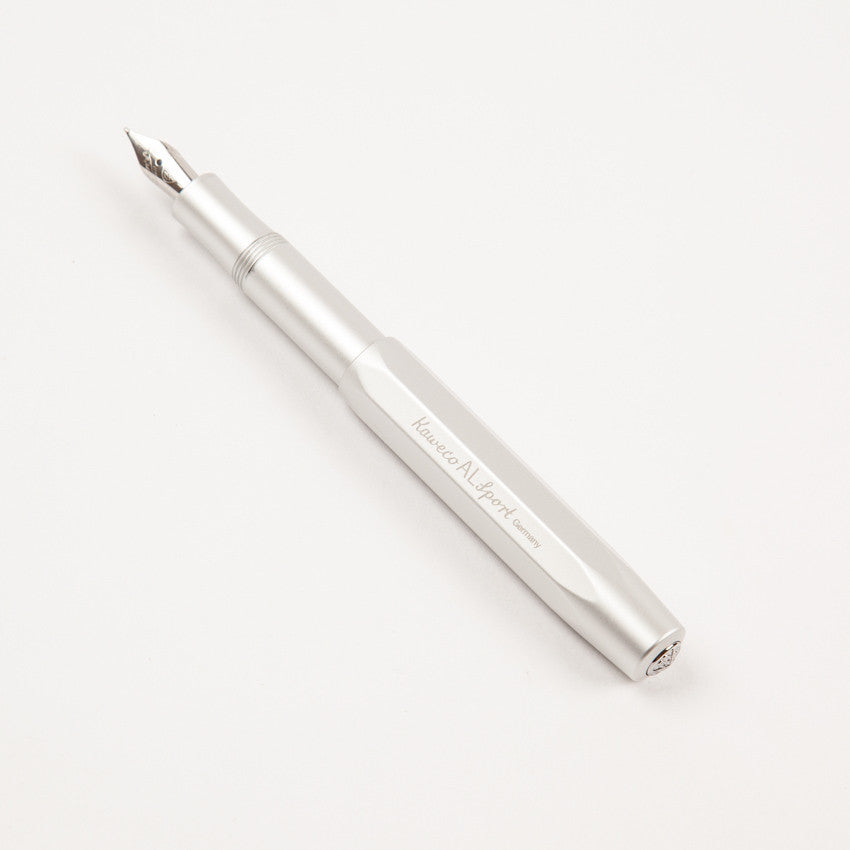 Aluminium Sport Fountain Pen - Silver