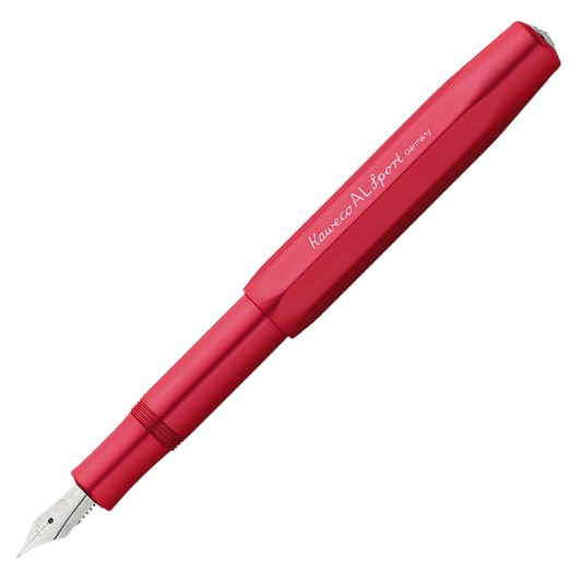 Aluminium Sport Fountain Pen - Deep Red