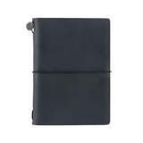 Black leather notebook