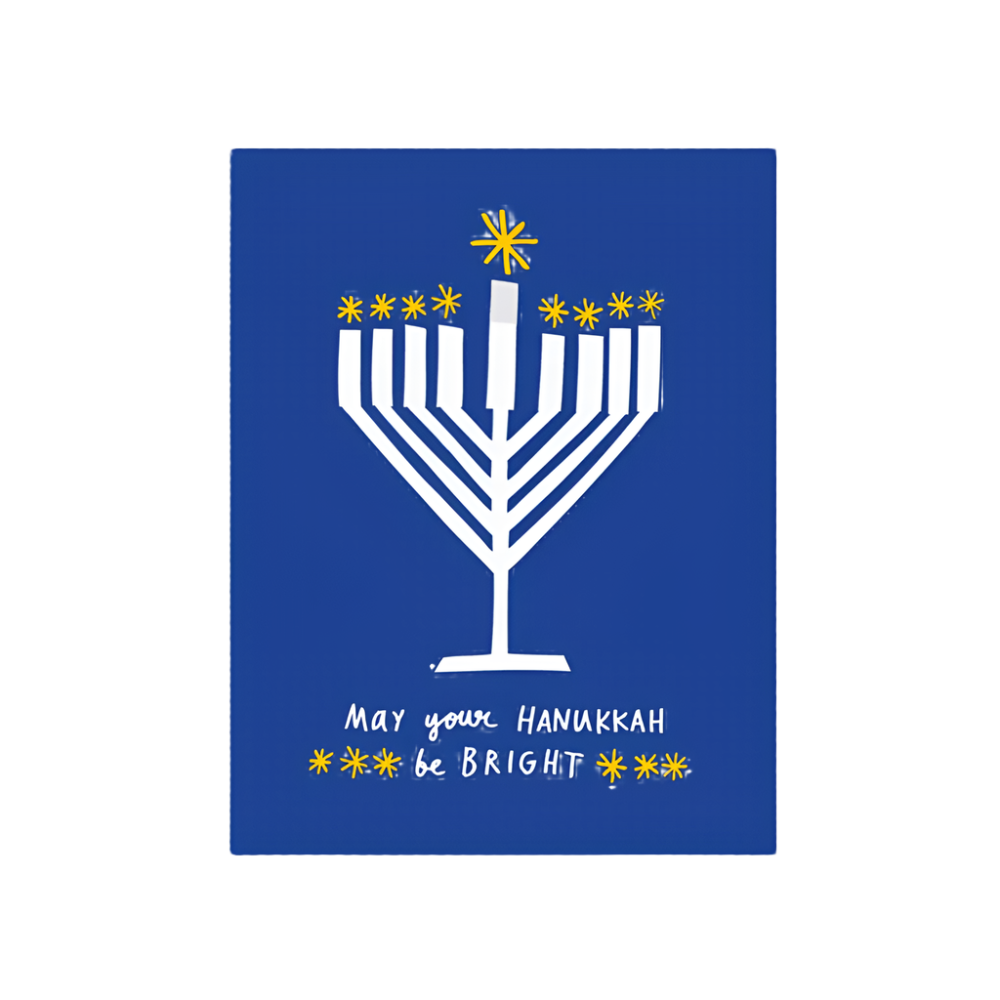 Menorah Hanukkah Card