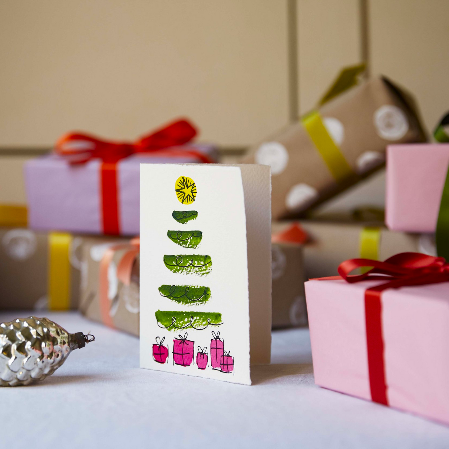 Starry Tree Christmas Card