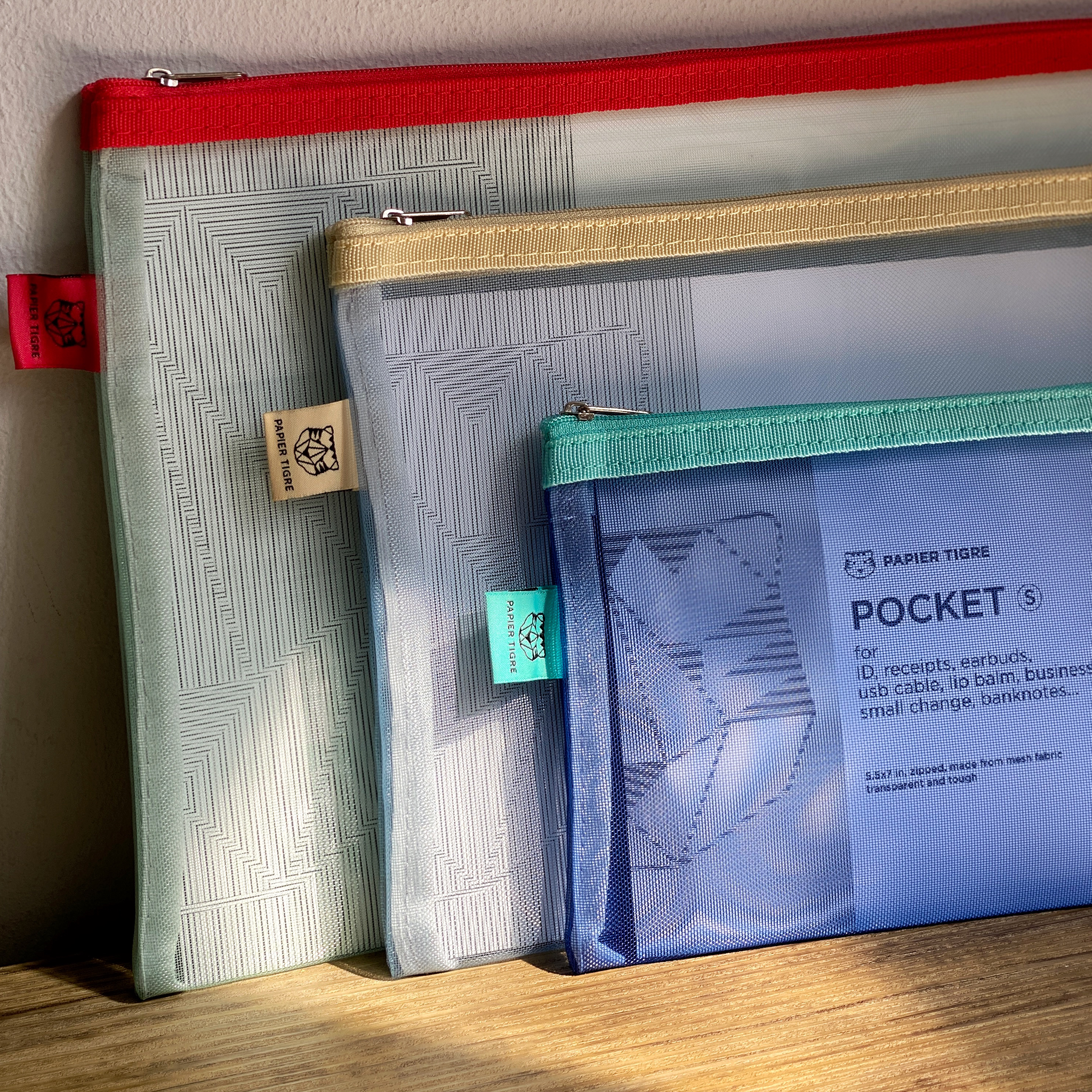 Papier Tigre Mesh Pencil Cases