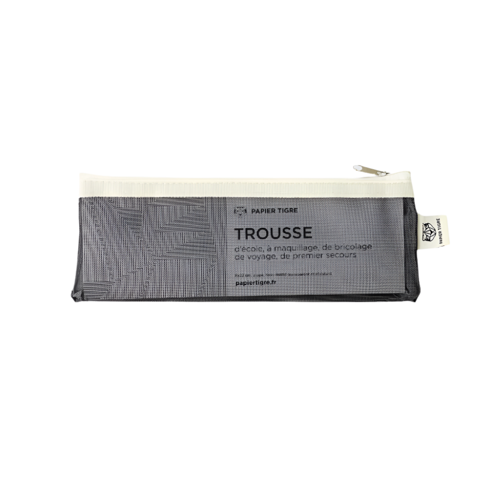 Mesh Pouch Pencil Case & Yellow