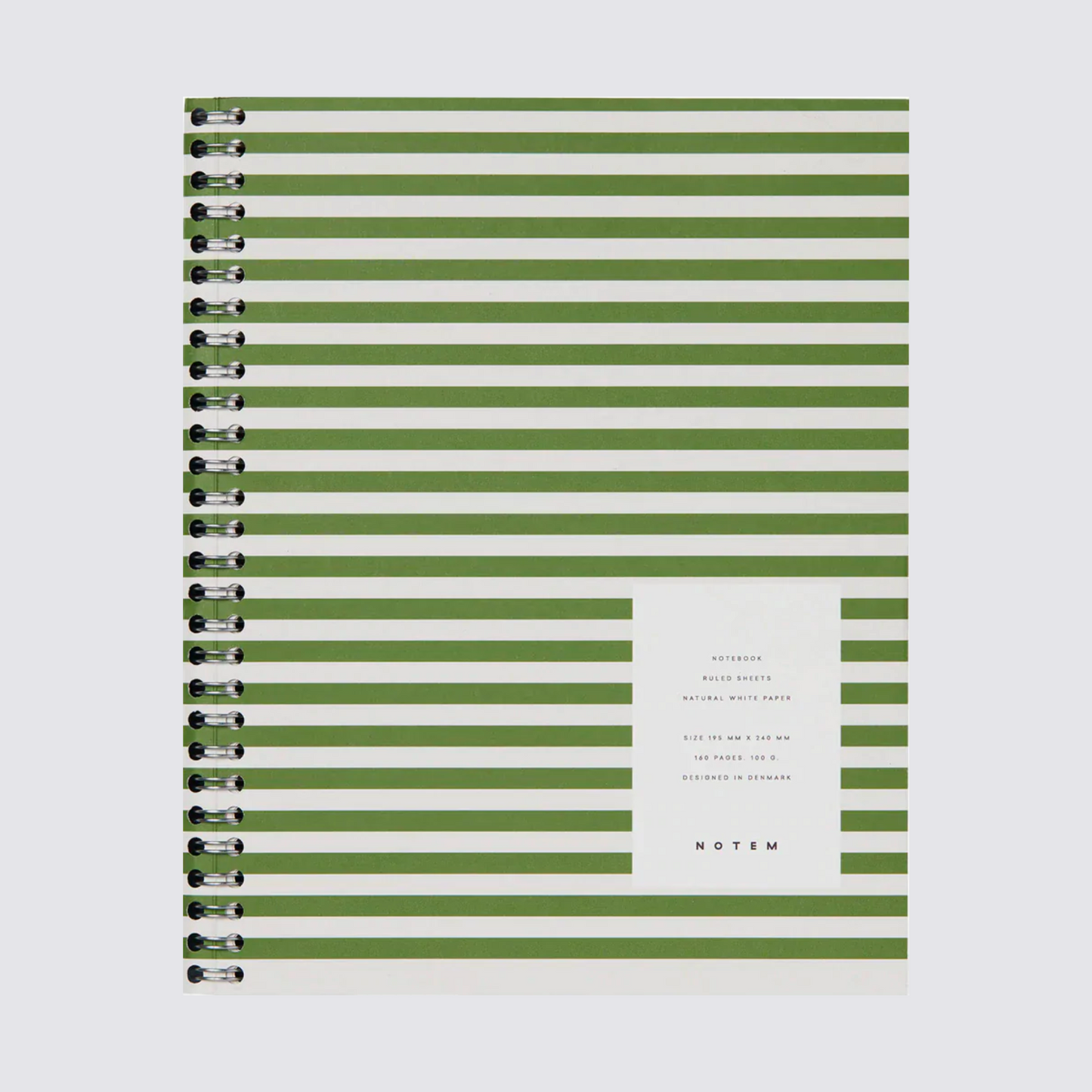 Nela Notebook in Medium Green