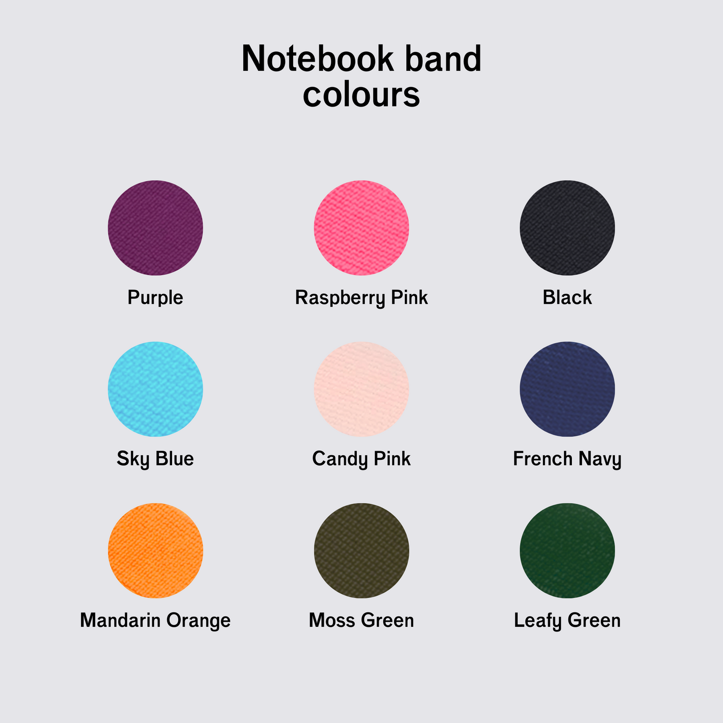 A6 Notebook Band - Raspberry Pink