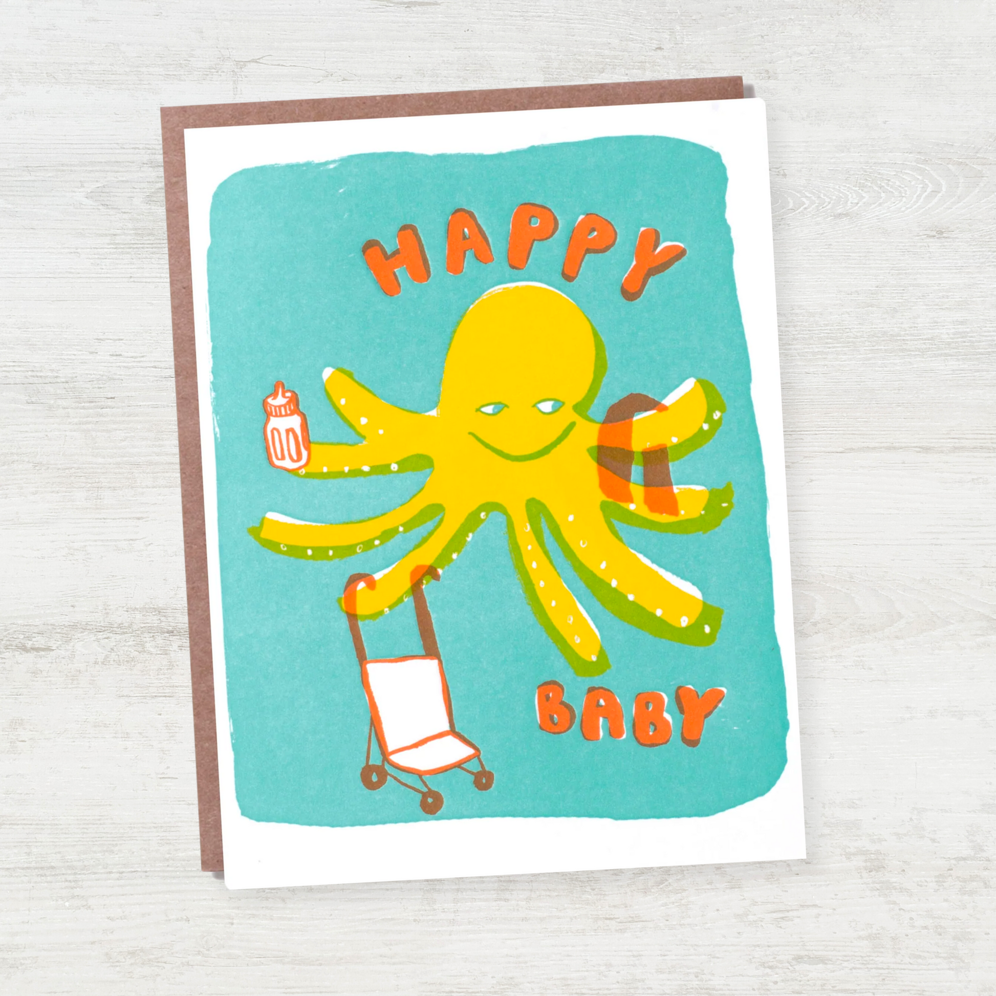 Octopus Baby Card
