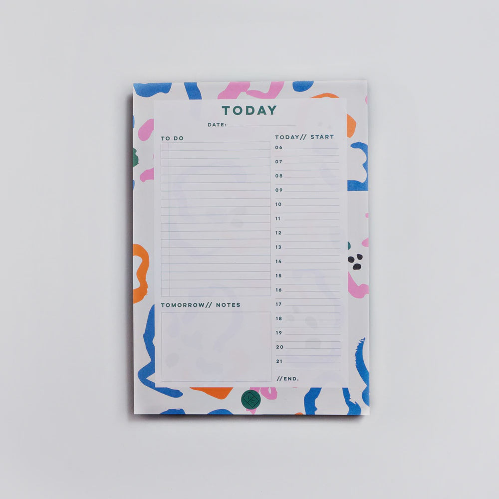 Daily Planner Pad - Ghost Flower