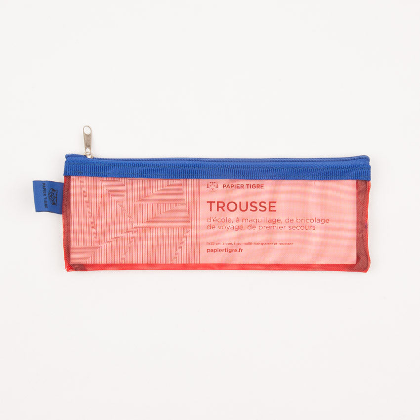 papier tigre red and blue pencil case
