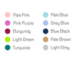 brush sign set colours
