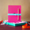 Fuchsia Notebook, Pen and Band Trio - Everyday Pen / Plain Paper