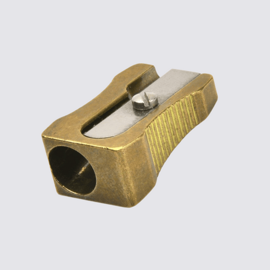 single hole brass pencil sharpener