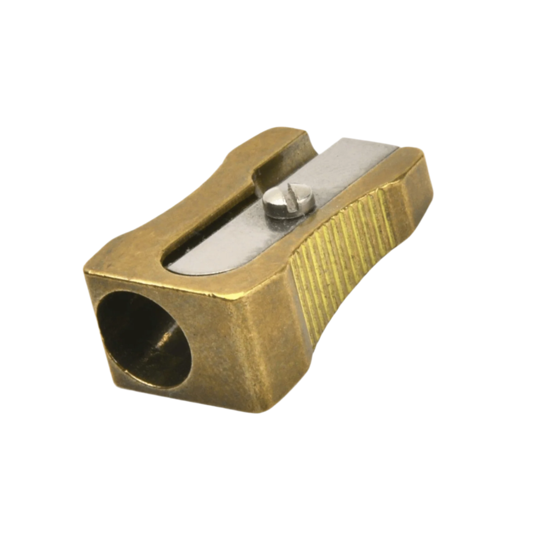 Single Hole Wedge Sharpener Brass