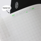 1/2 Year Graph Notebook - A5 / Black