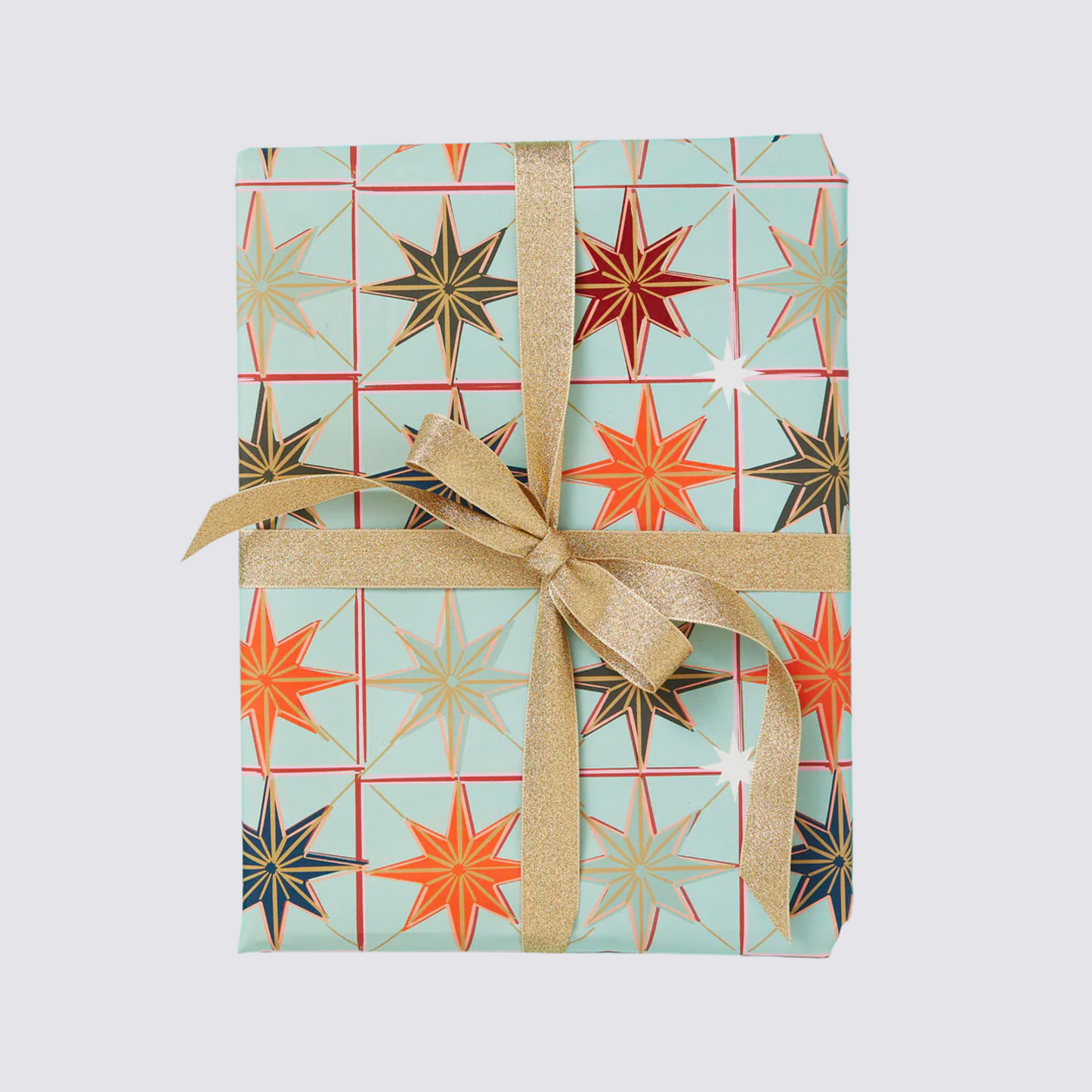Star Gift Wrap Set / Mint