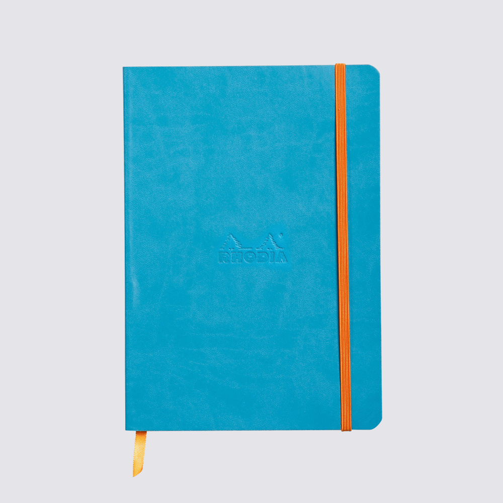 blue dot grid notebook