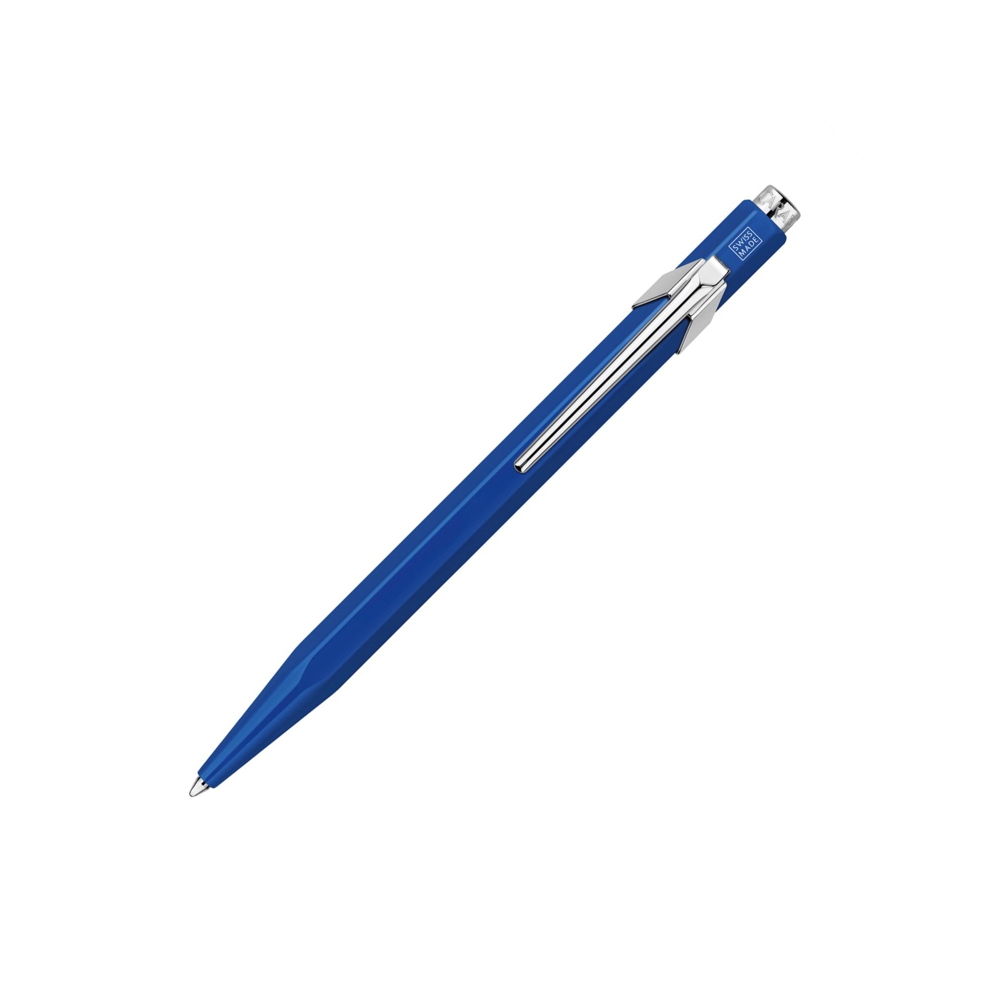 blue ink ball point pen