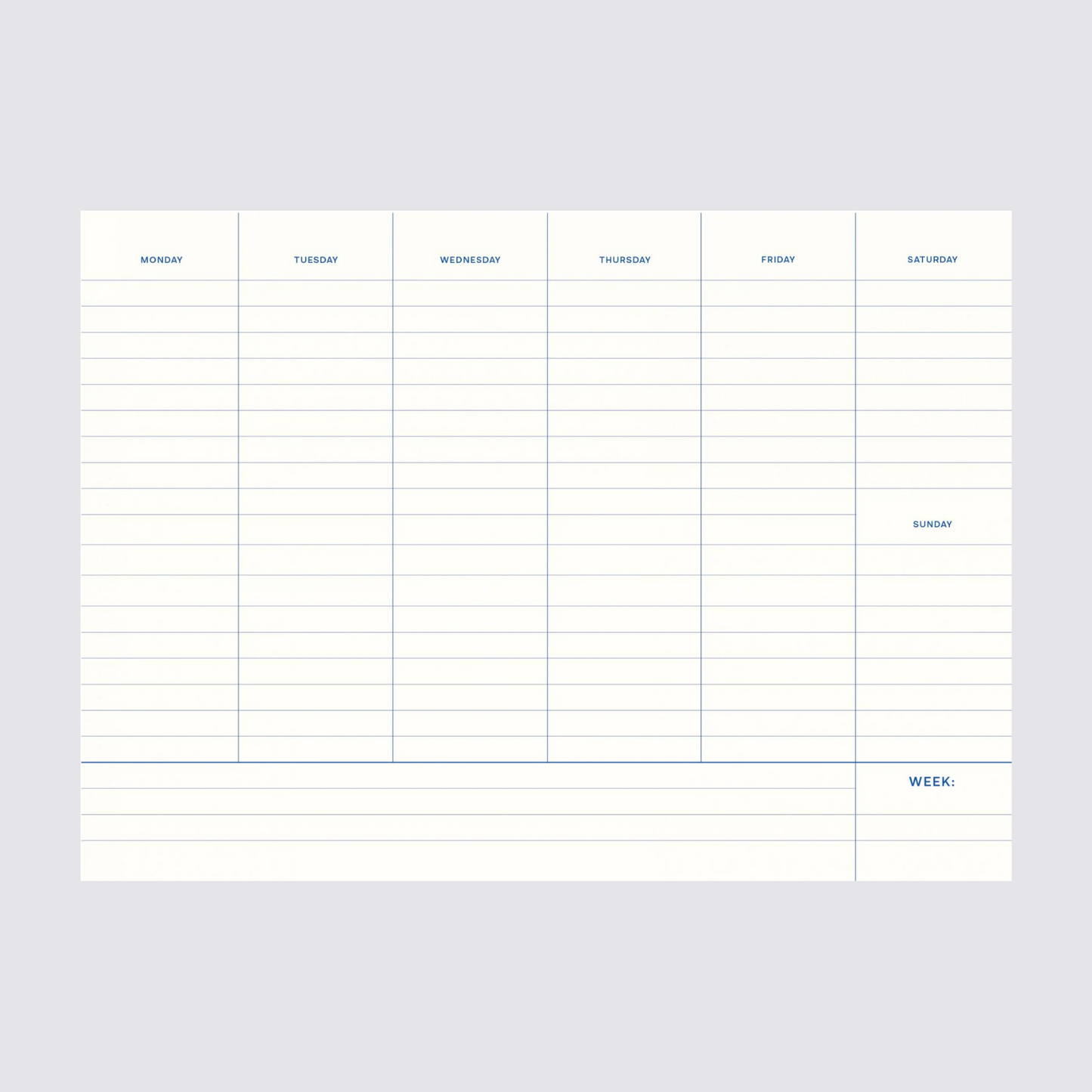 Desk Planner - Daisy Print