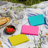 Teal Pink and Yellow Notebook