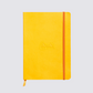 Rhodiarama notebook in yellow