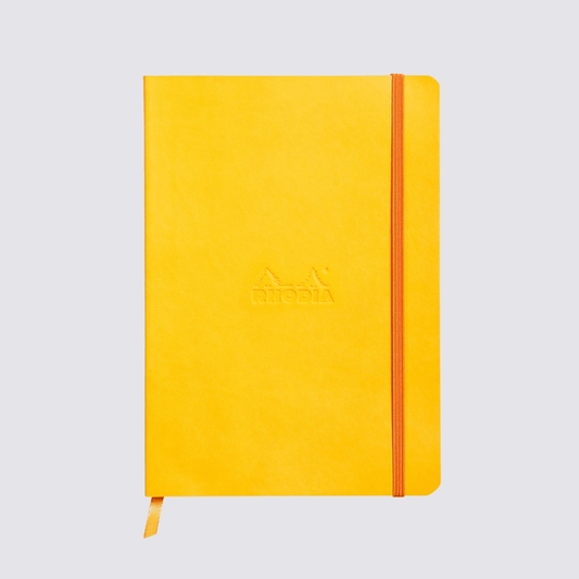 Rhodiarama notebook in yellow
