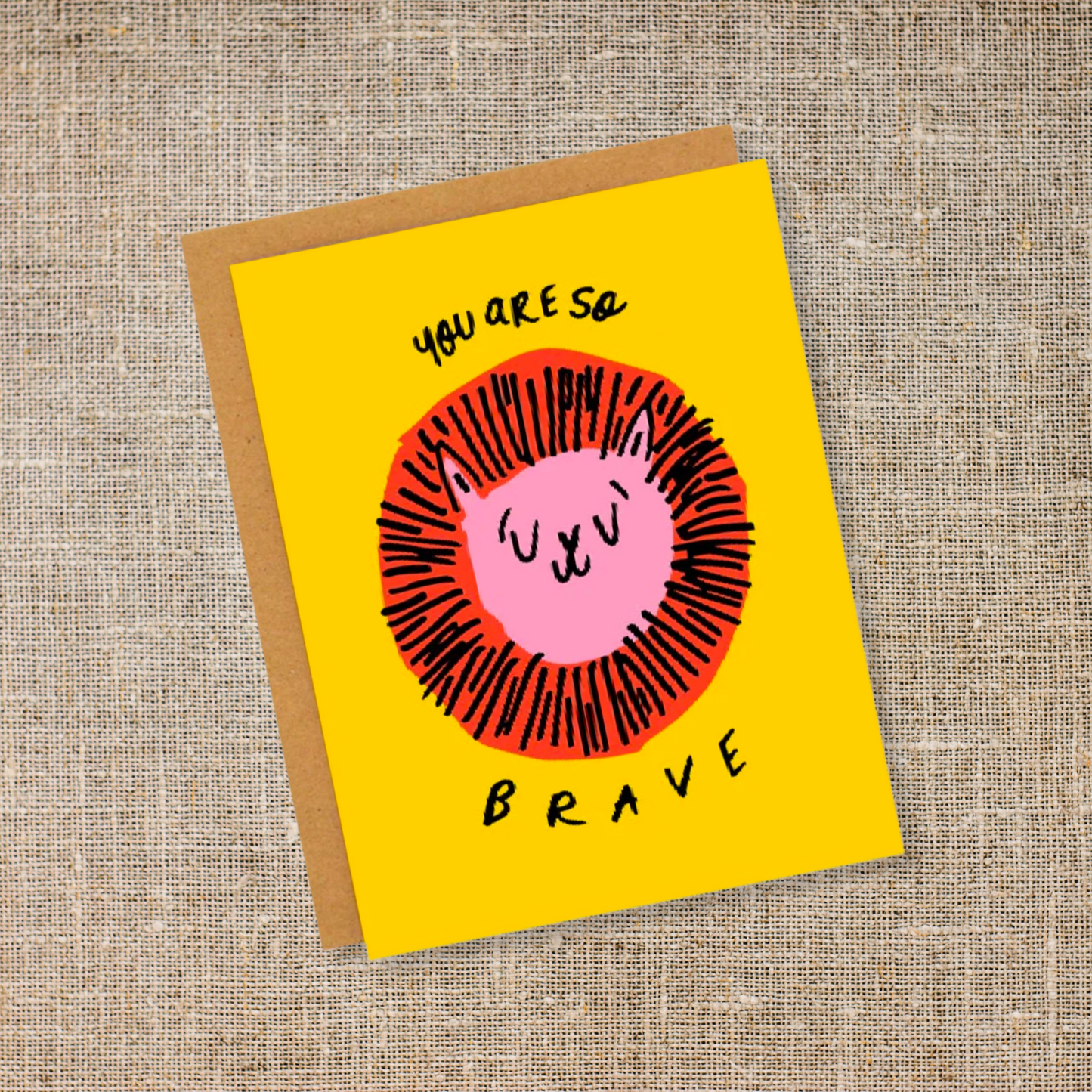 You are brave lion card