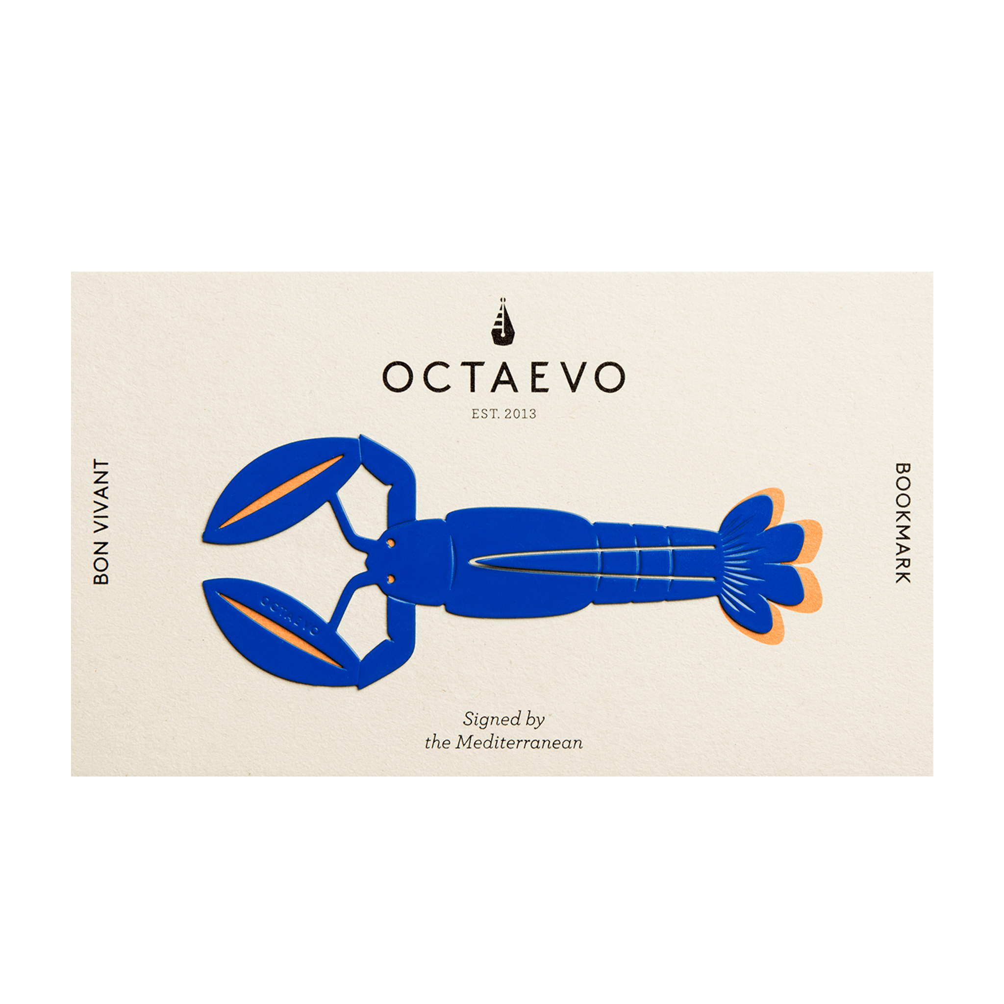 Blue Lobster Bookmark
