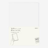 MD notebook A5 clear cover