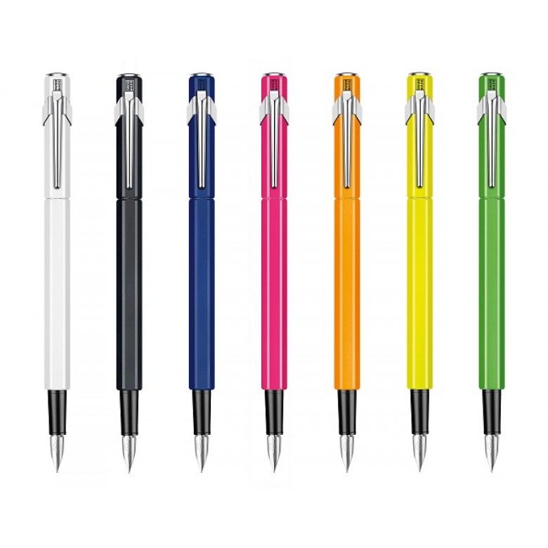 colourful fountain pens