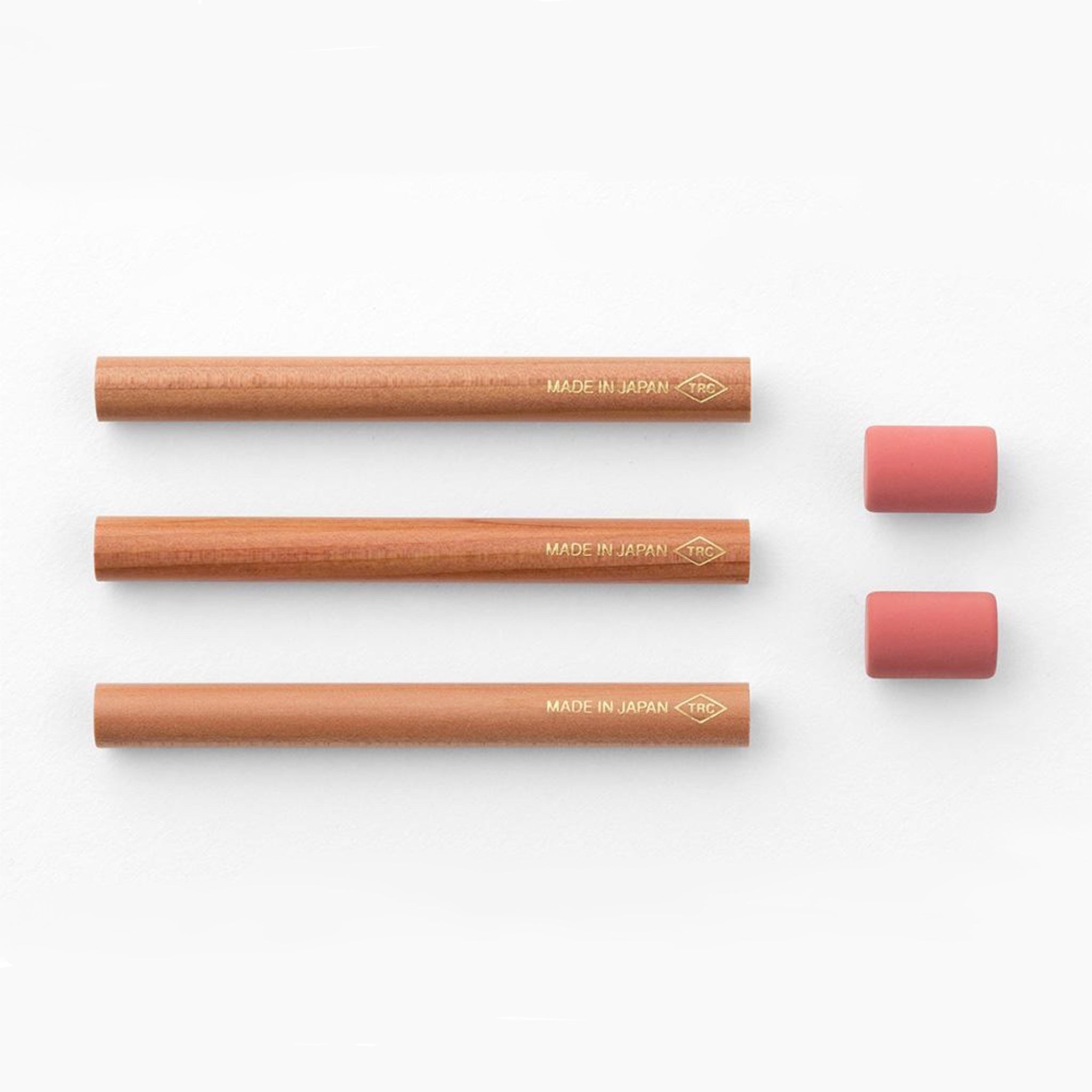 pencil and erasers