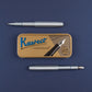 silver kaweco pen with tin