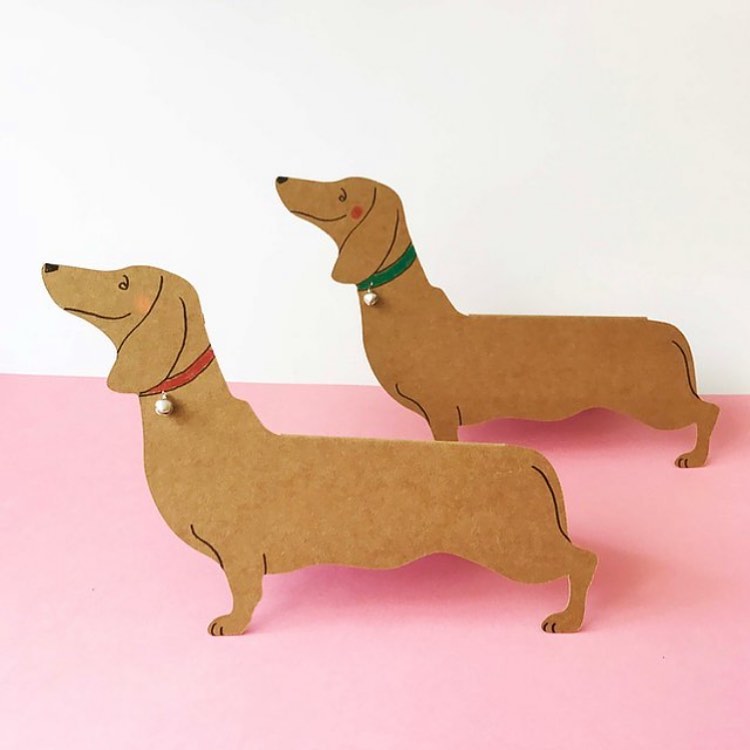 Place Cards - Standing Dachshund