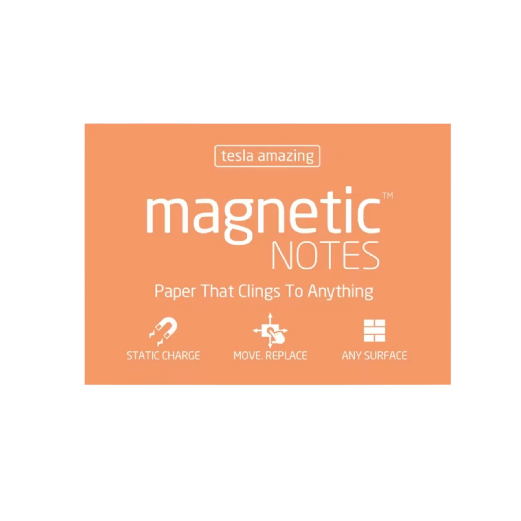 Magnetic Notes - Peach Orange | Sticky Notes | Papersmiths