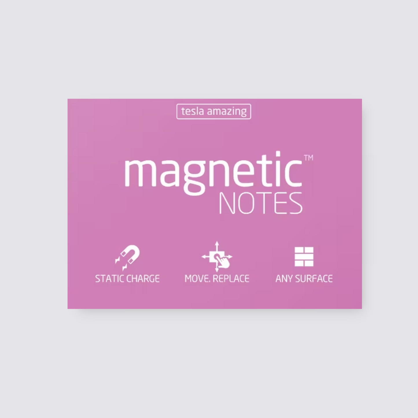 Magnetic notes in pink