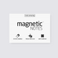 magnetic notes white