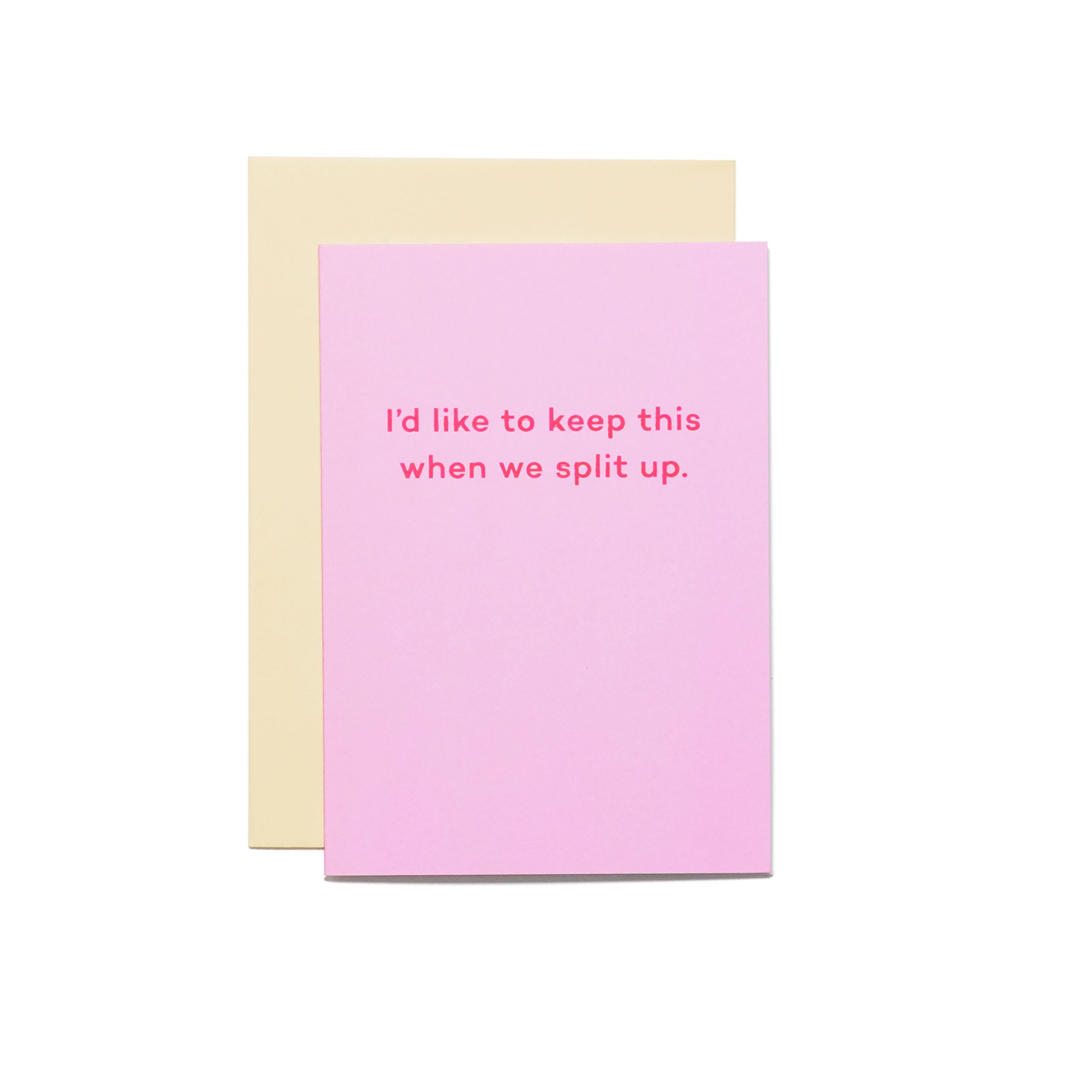 when we split up card