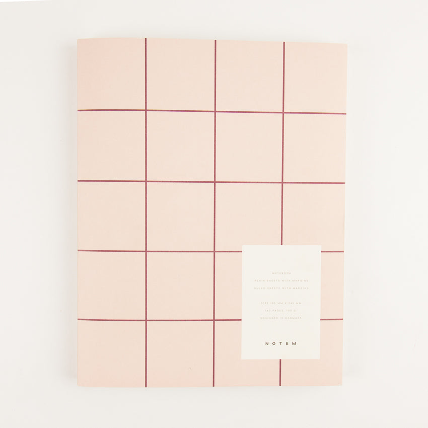 light pink notebook