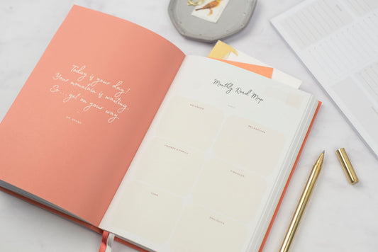 Undated Weekly Planner - Coral