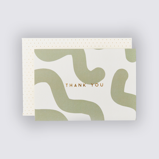 Green Wiggle Thank You Cards