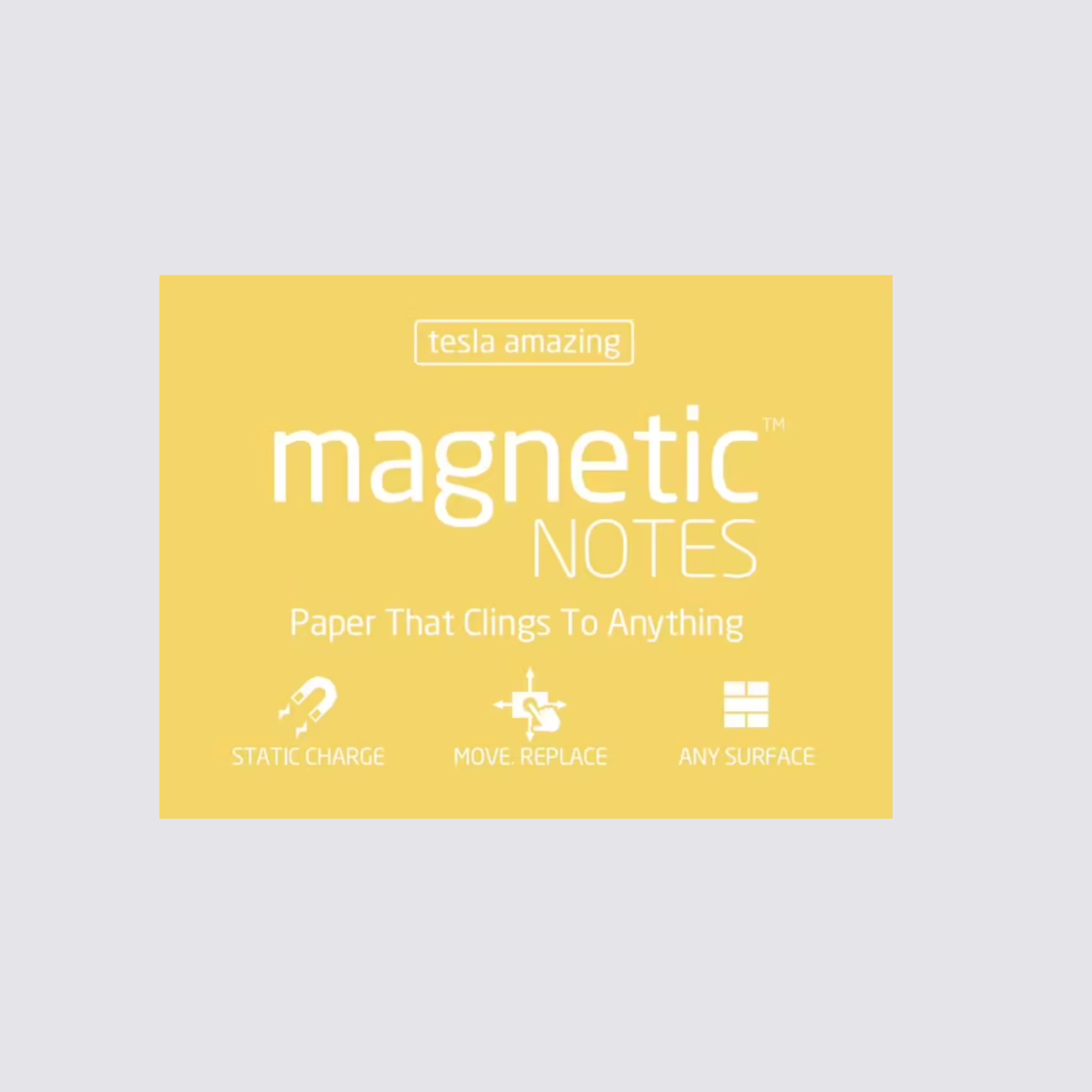 Magnetic Notes Pastel Yellow